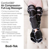 Bodi-Tek Comfort360 full leg air compression massager - British product