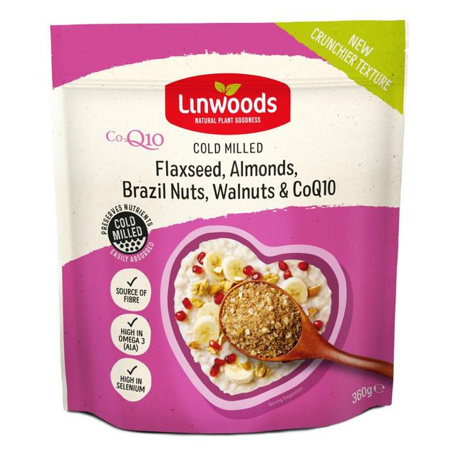 Linwoods Milled CO-Q10 Flaxseed Almonds Brazil & Walnuts    360g GOODS M&S   