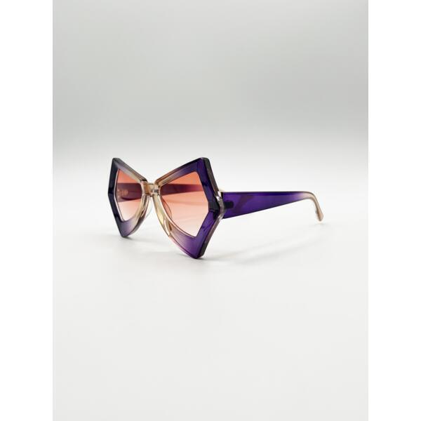 SVNX 2 Tone Purple Pink Sunglasses, UK version