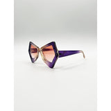 SVNX 2 Tone Purple Pink Sunglasses, UK version