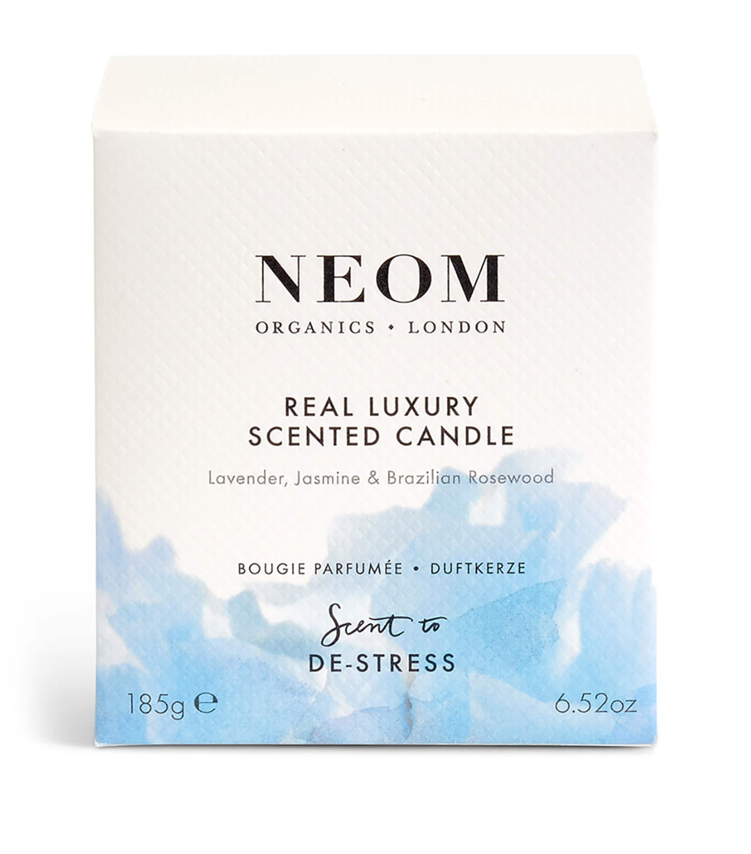 NEOM Real Luxury 1-wick candle 185g, imported from the UK