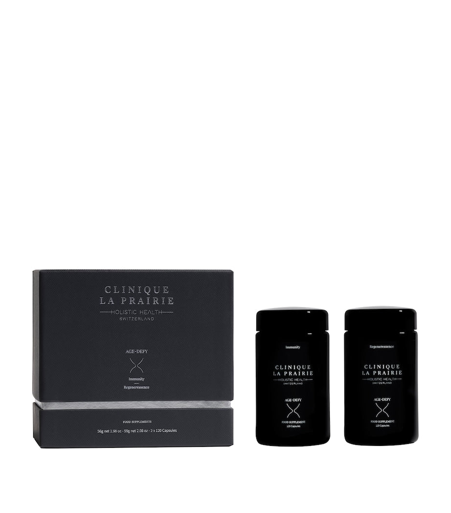 Clinique La Prairie Age-Defy Immunity and Regeneressence 240 capsules, imported from the UK