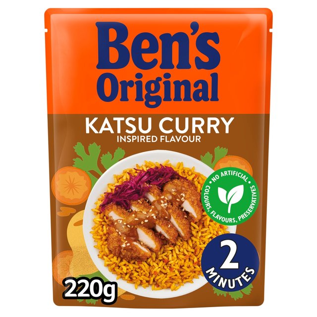 Ben's Original Katsu Curry Microwave Rice   220g GOODS M&S   