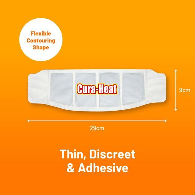 Cura-Heat Heat Patch Pain Relief Neck Direct To Skin   3 per pack