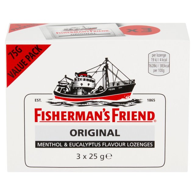 Fishermans Friend Original Extra Strong Lozenges   3 x 25g