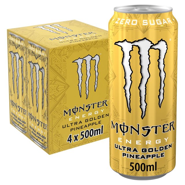 Monster Energy Drink Ultra Gold   4 x 500ml