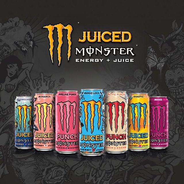 Monster Energy Drink Pacific Punch   4 x 500ml GOODS M&S   