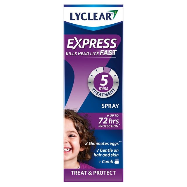 Lyclear Extra Strong Spray Head Lice Treatment   100ml GOODS M&S   