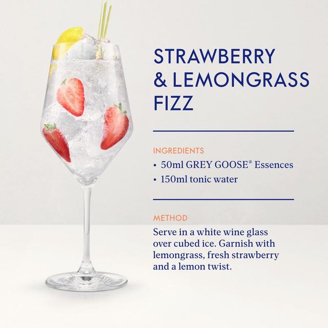 Grey Goose Essences Strawberry and Lemongrass Vodka Based Spirit Drink   700ml GOODS M&S   