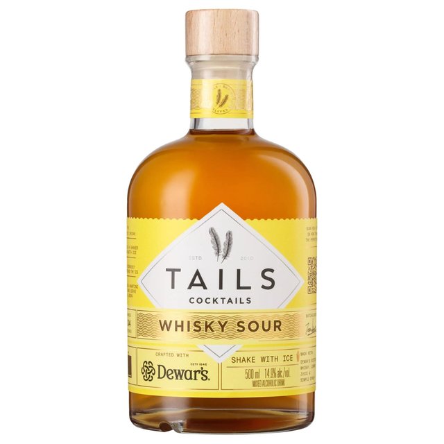 Tails Cocktails Dewars Whisky Sour Premixed Cocktail   500ml