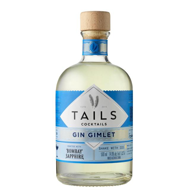 Tails Cocktails Bombay Sapphire Gin Gimlet Premixed Cocktail    500ml GOODS M&S   