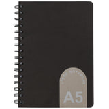 Sainsbury's Home Lined Spiralbound Notebook Black/White/Grey A5 GOODS Sainsburys   