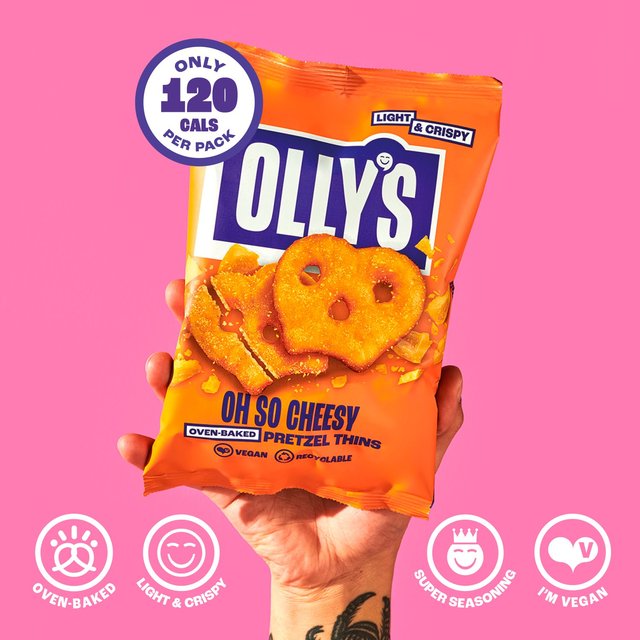 Olly's Pretzel Thins - Oh So Cheesy   140g