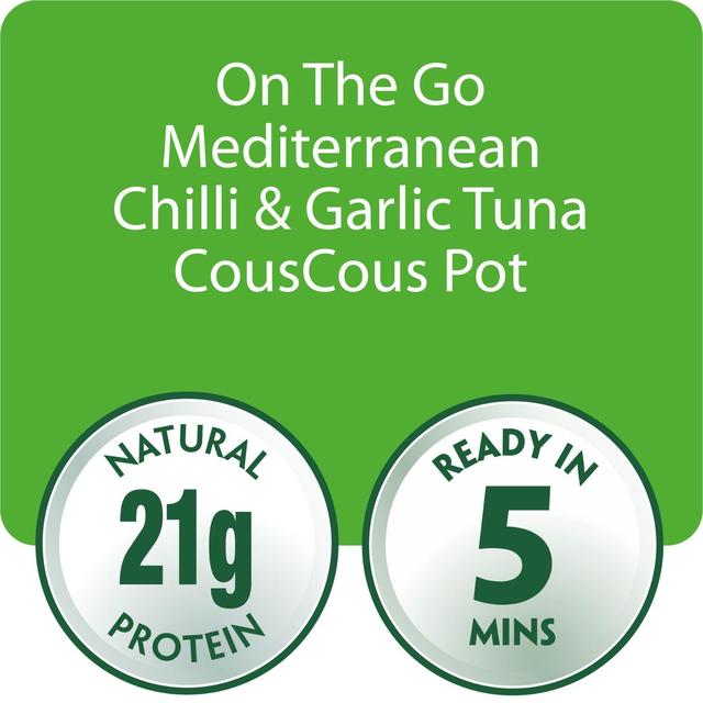 John West On The Go Mediterranean Chilli & Garlic Tuna Couscous Pot   120g GOODS M&S   