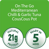 John West On The Go Mediterranean Chilli & Garlic Tuna Couscous Pot   120g GOODS M&S   