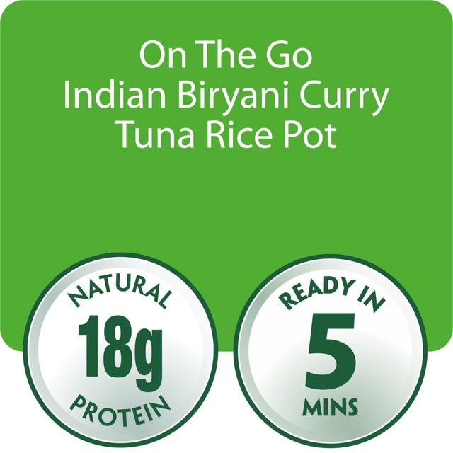 John West On The Go Indian Biryani Curry Tuna Rice Pot   120g GOODS M&S   