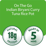 John West On The Go Indian Biryani Curry Tuna Rice Pot   120g GOODS M&S   