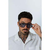 SVNX retro sunglasses in grey blue, imported from the UK