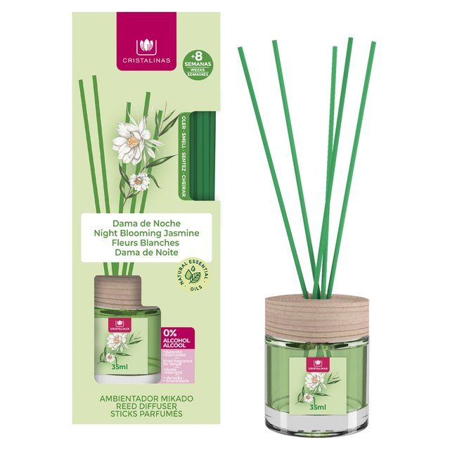 Cristalinas Reed Diffuser Night Blooming Jasmine   35ml GOODS M&S   