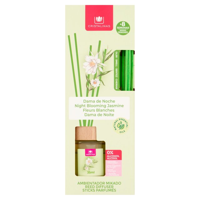 Cristalinas Reed Diffuser Night Blooming Jasmine   35ml GOODS M&S   