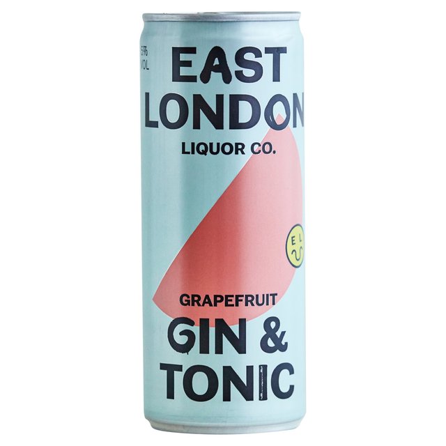 East London Liquor Grapefruit Gin & Tonic   250ml GOODS M&S   