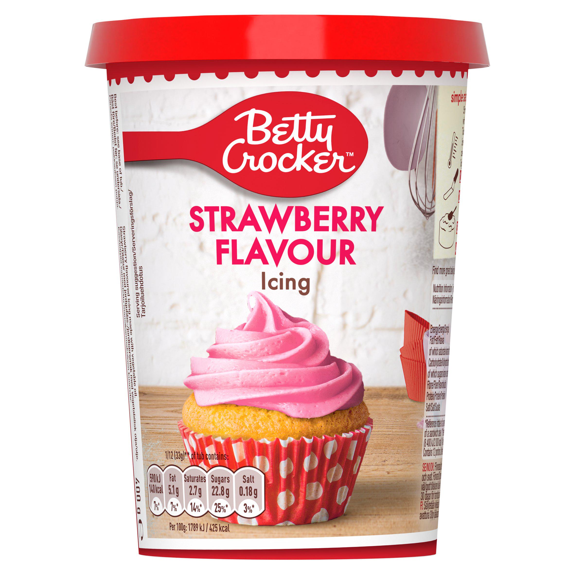 Betty Crocker Strawberry Flavour Icing 400g GOODS Sainsburys   