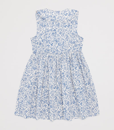 Kids Cotton Floral Sleeveless Dress with Collar (2-6 Years)