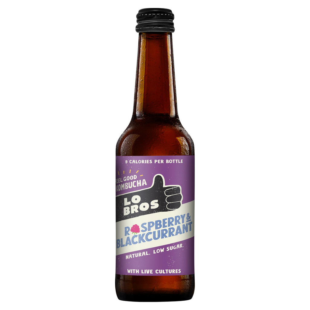 Lo Bros Kombucha Raspberry & Blackcurrant 330ml