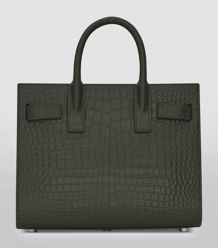Saint Laurent Nano Sac de Jour croc-embossed tote bag (British brand)