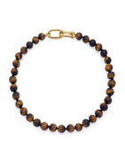 Monica Vinader gold vermeil tiger's eye bead necklace (British brand)