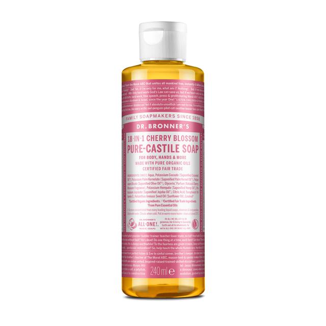 Dr Bronner Pure Castile Liquid Soap Cherry Blossom   240ml GOODS M&S   