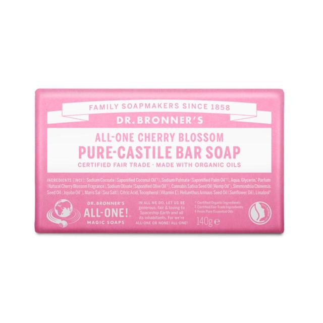 Dr Bronner Cherry Blossom Bar Soap 140g   140g GOODS M&S   