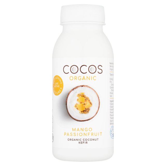 COCOS Organic Mango and Passionfruit Coconut Kefir Drink   200ml GOODS M&S   