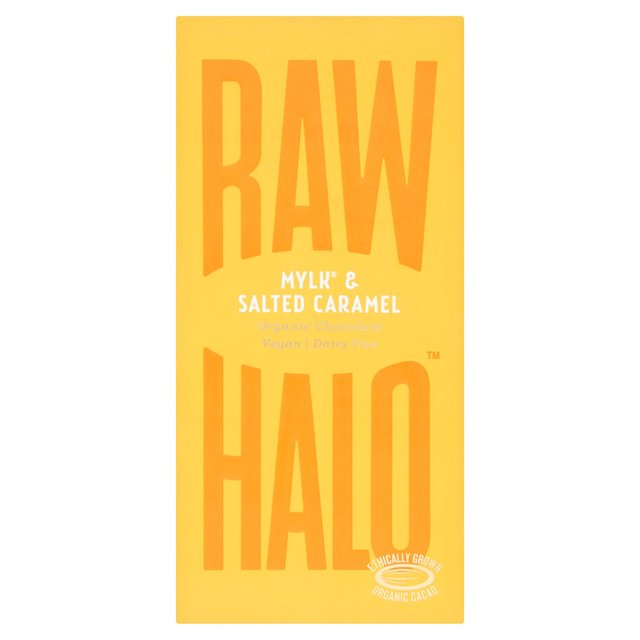 Raw Halo Vegan Mylk & Salted Caramel Chocolate Bar   70g GOODS M&S   