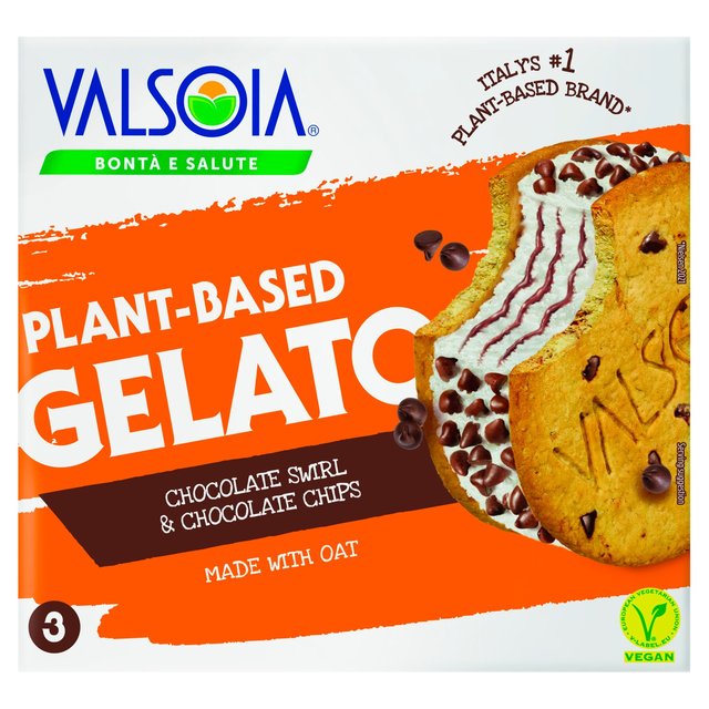 Valsoia Oat Based Gelato Cookie   3 x 158ml GOODS M&S   