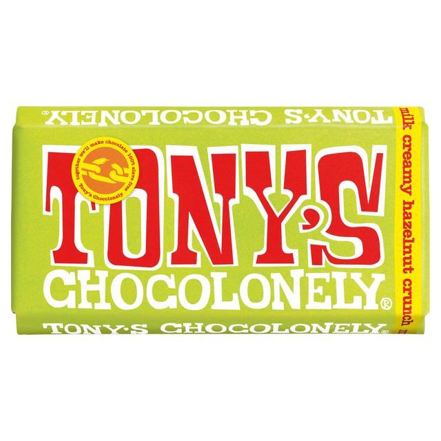 Tony's Chocolonely Milk Creamy Hazelnut Crunch   180g GOODS M&S   