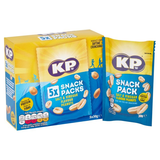 KP Salt & Vinegar Peanuts Multipack   5 x 30g GOODS M&S   