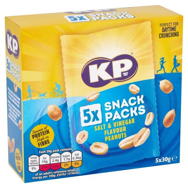 KP Salt & Vinegar Peanuts Multipack   5 x 30g GOODS M&S   