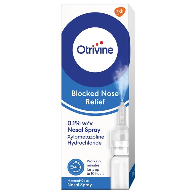 Otrivine Blocked Nose & Congestion Relief Nasal Spray   10ml