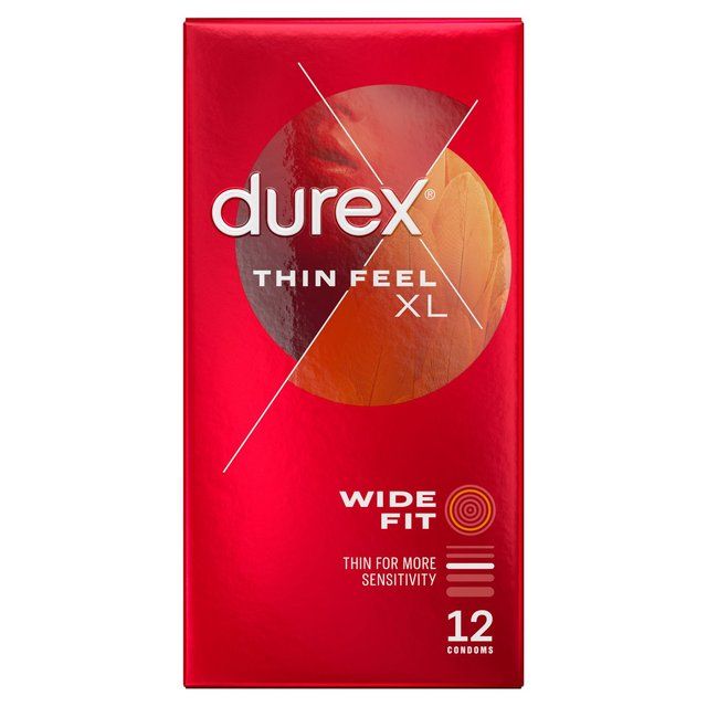 Durex Thin Feel XL Condoms More Sensitivity Wide Fit   12 per pack GOODS M&S   