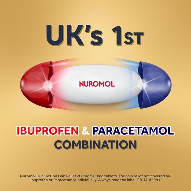 Nuromol Dual Action Pain Relief Ibuprofen & Paracetamol   16 per pack GOODS M&S   