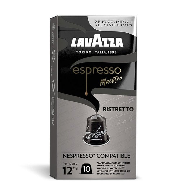 Lavazza Espresso Ristretto Aluminium Nespresso Compatible Capsules   10 per pack