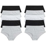 10P Plain Briefs Black Mix 5-12 Y GOODS M&S   