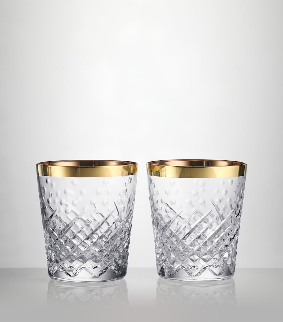 Waterford Gilded Crystal Tumblers 340ml - British product