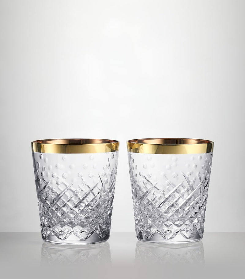 Waterford Gilded Crystal Tumblers 340ml - British product