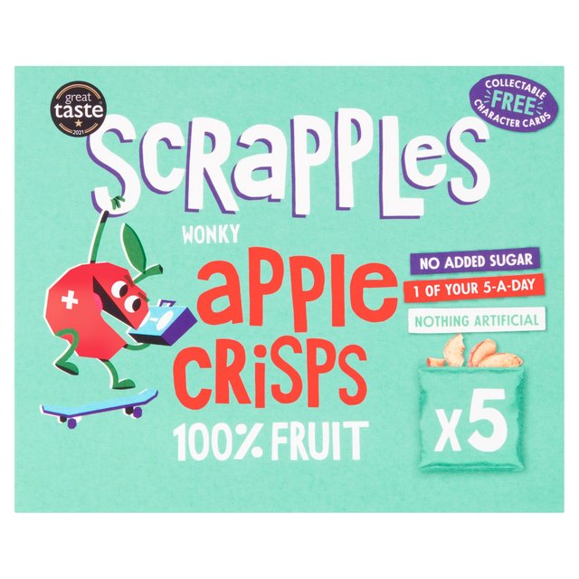 Scrapples Kids Apple Crisps Multi-Box   5 x 12g GOODS M&S   