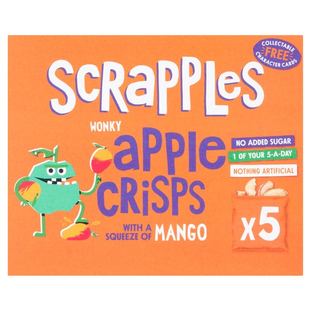 Scrapples Kids Apple & Mango Crisps Multi-Box   5 x 12g GOODS M&S   