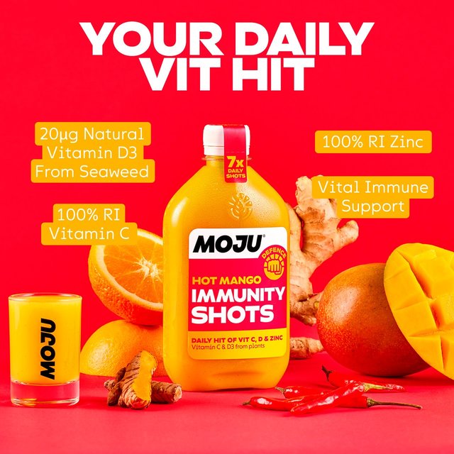 MOJU Hot Mango Immunity Dosing Bottle 7x Shots   420ml GOODS M&S   