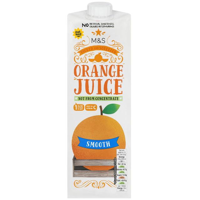 M&S Smooth Orange Juice   1L GOODS M&S   