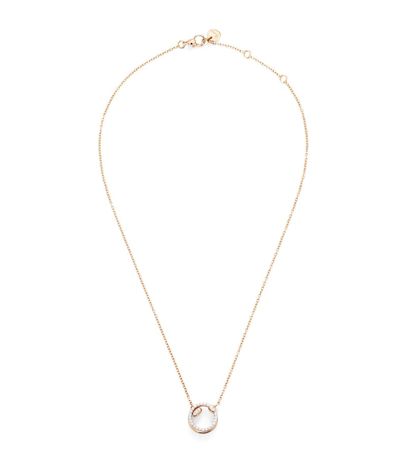Pomellato Together necklace in rose gold and diamonds, imported from the UK